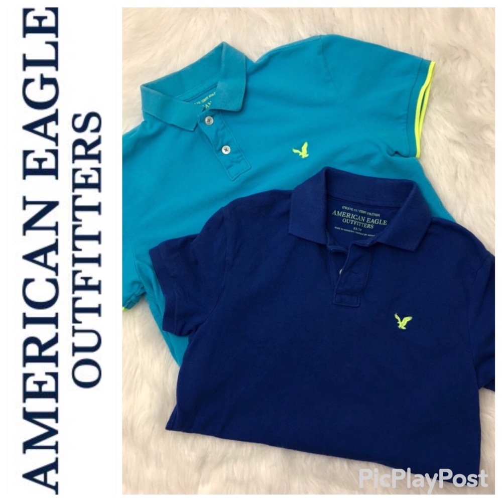 American Eagle 🦅 Polo Shirts Men’s Small Boys XL
